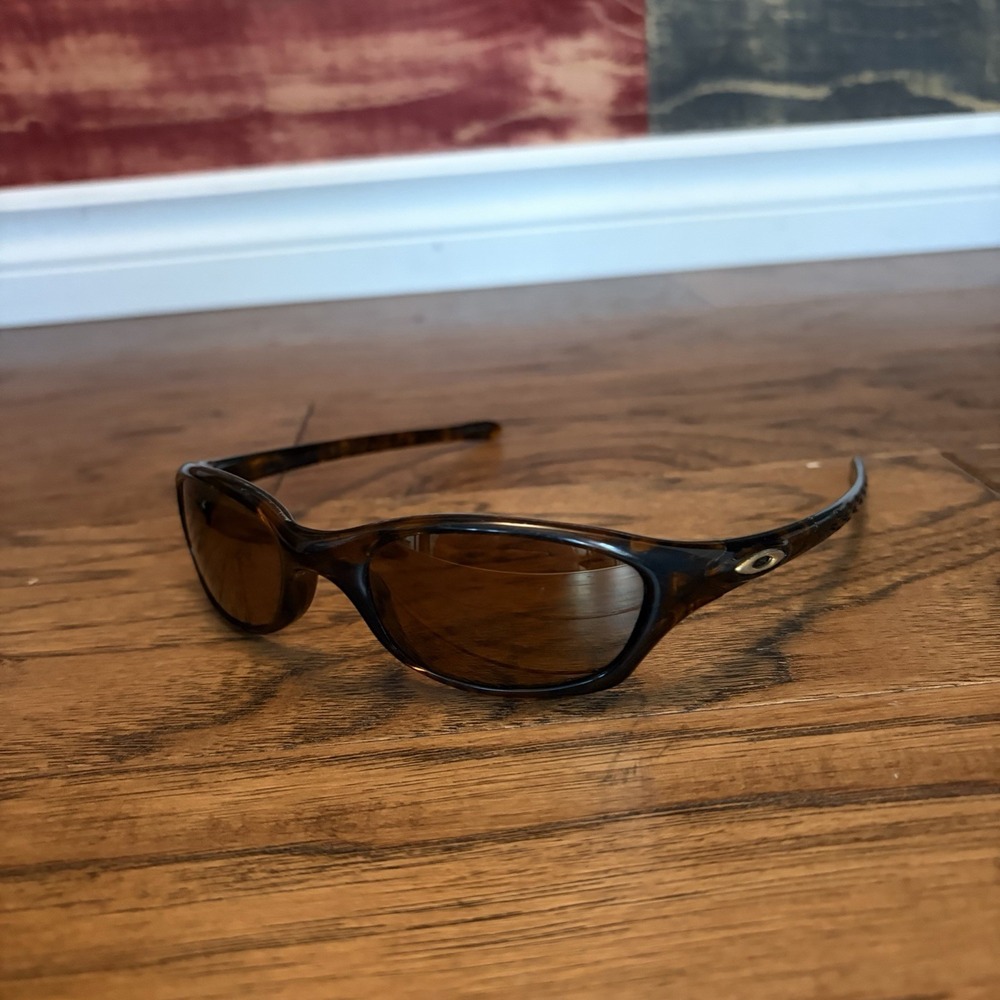 Vintage 1997 Oakley Fives 2.0 Rootbeer Silver Iridium Authentic Made in USA